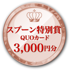 スプーン特別賞 賞金3,000円